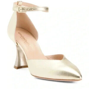 Oroscuro Gold Metallic Woman’s Heels Size 9 NWOT